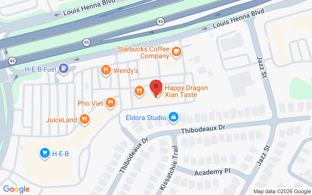 Map showing the location of Flaunt Salon