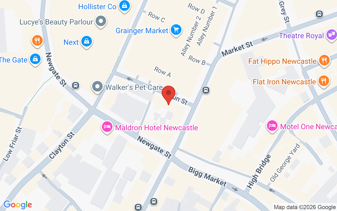 Map showing the location of Forever Long Hair Salon