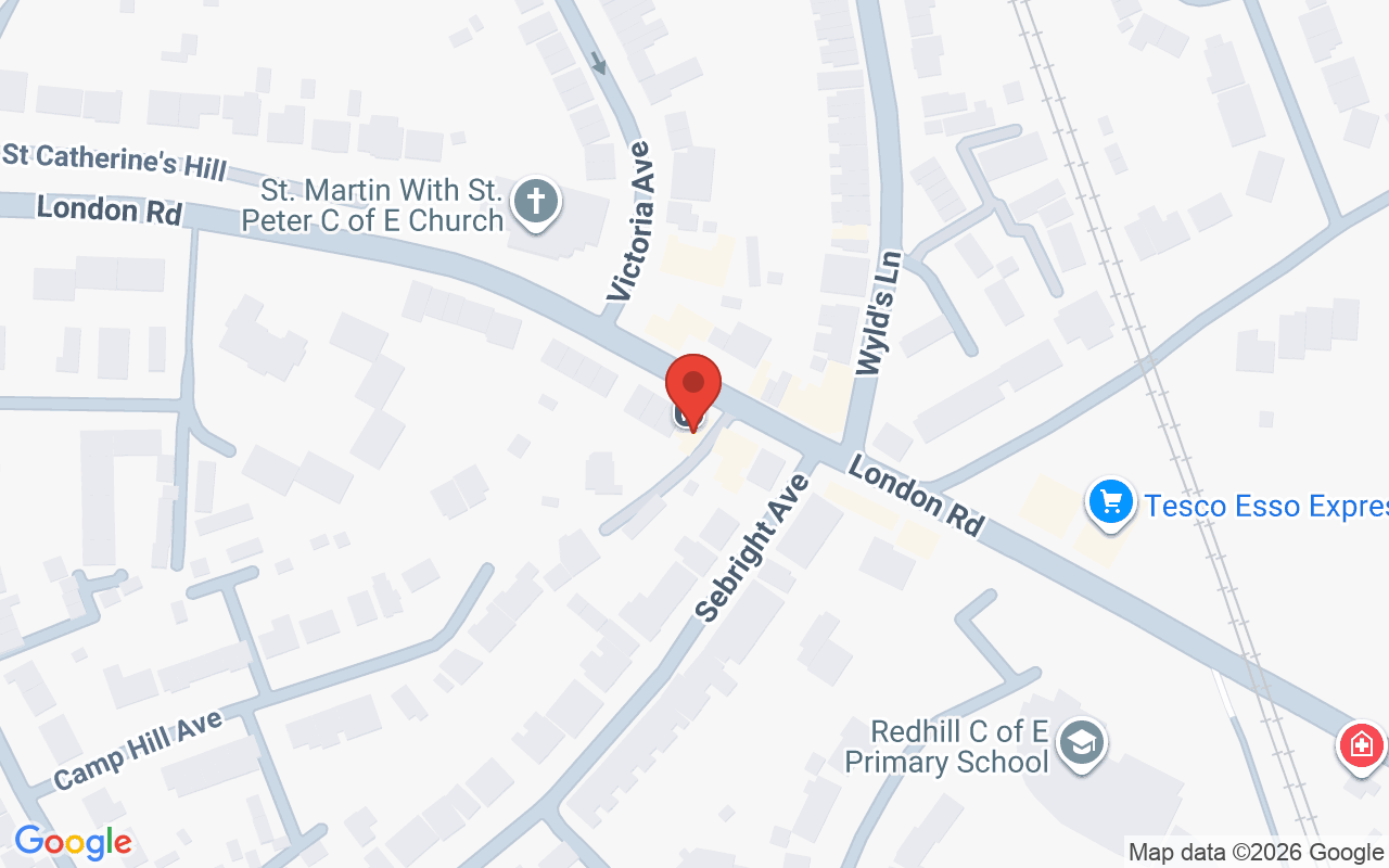 Map showing the location of Fredric Hairdressing