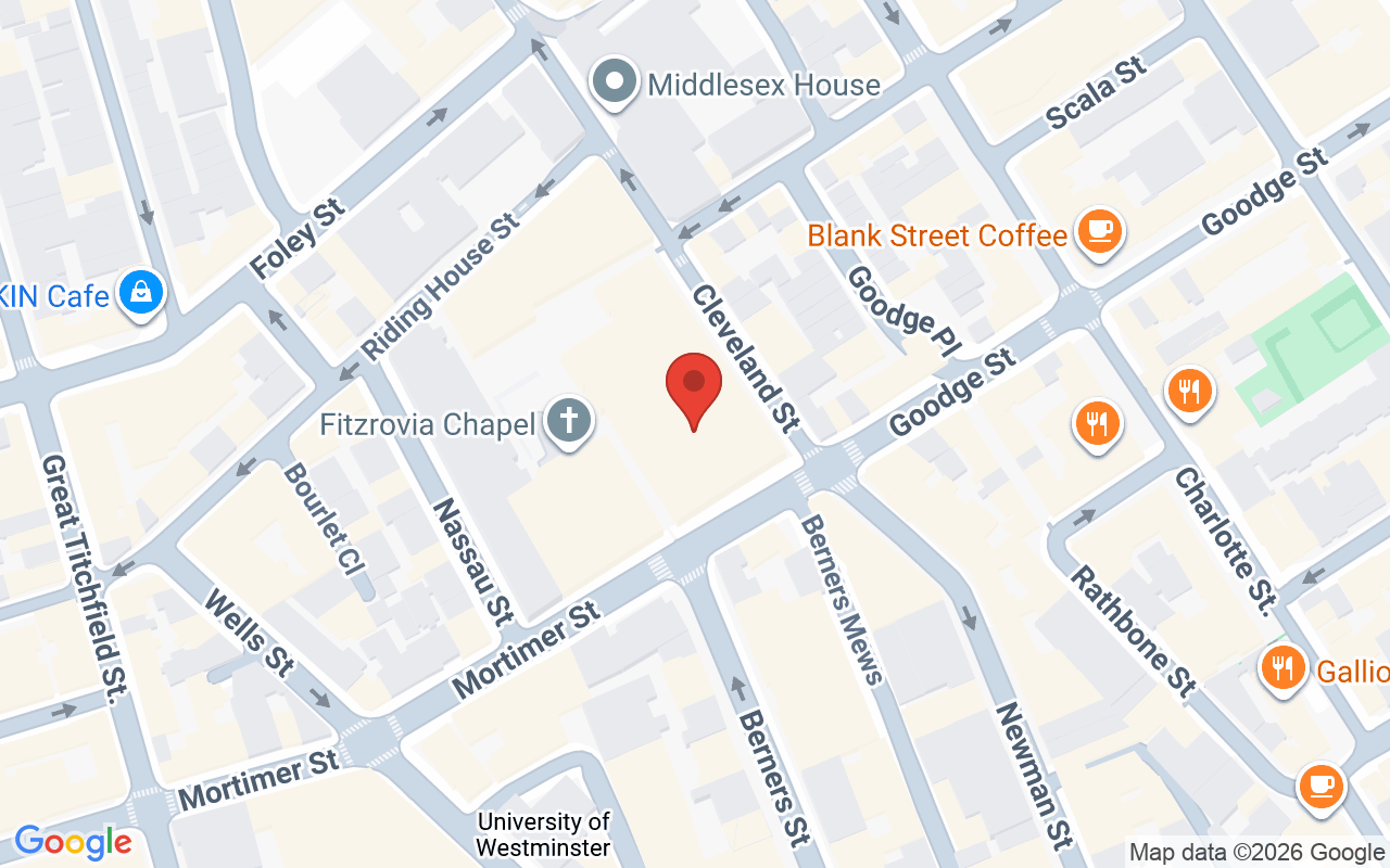 Map showing the location of Fresh Lifestyle, Fitzroy Place