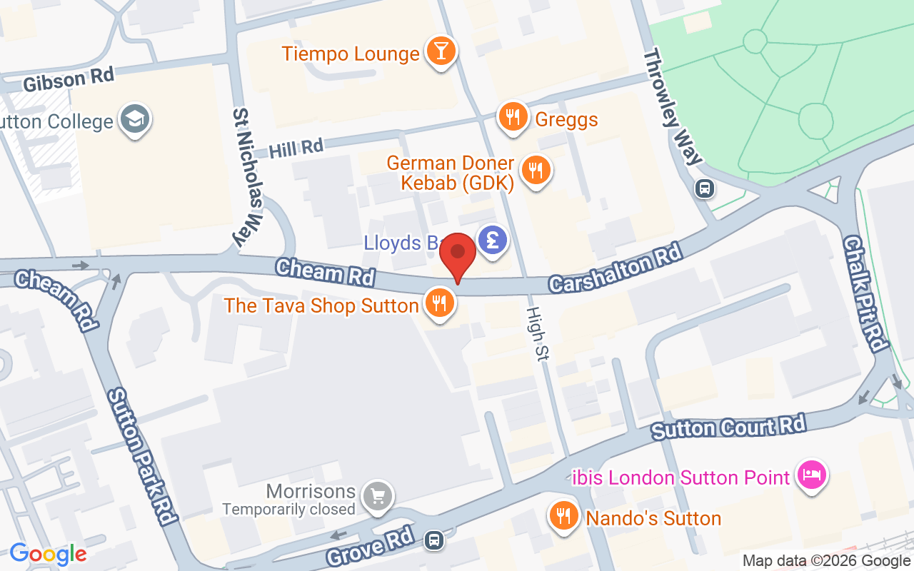 Map showing the location of Fuse Hairdressing