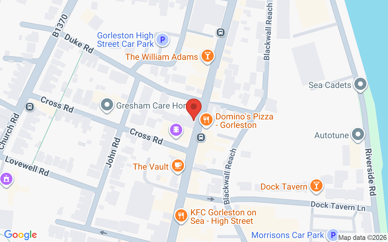 Map showing the location of Fusion Hair Consultants Ltd