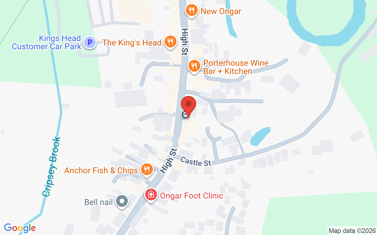 Map showing the location of Gary Pellicci, Hairdressing Ongar Essex