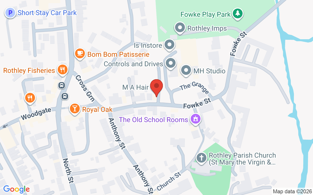 Map showing the location of Gavin Taylor Hair