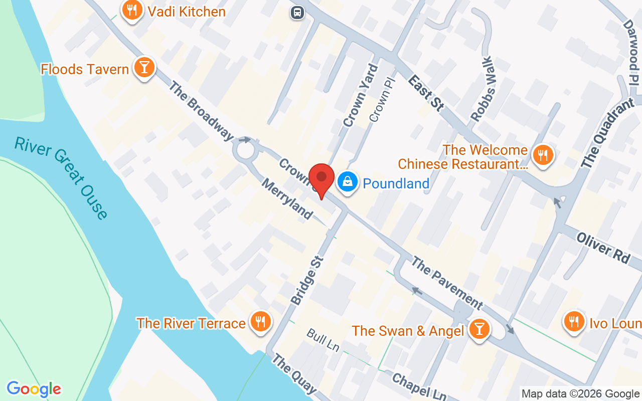 Map showing the location of Genesis Hair Company – St Ives