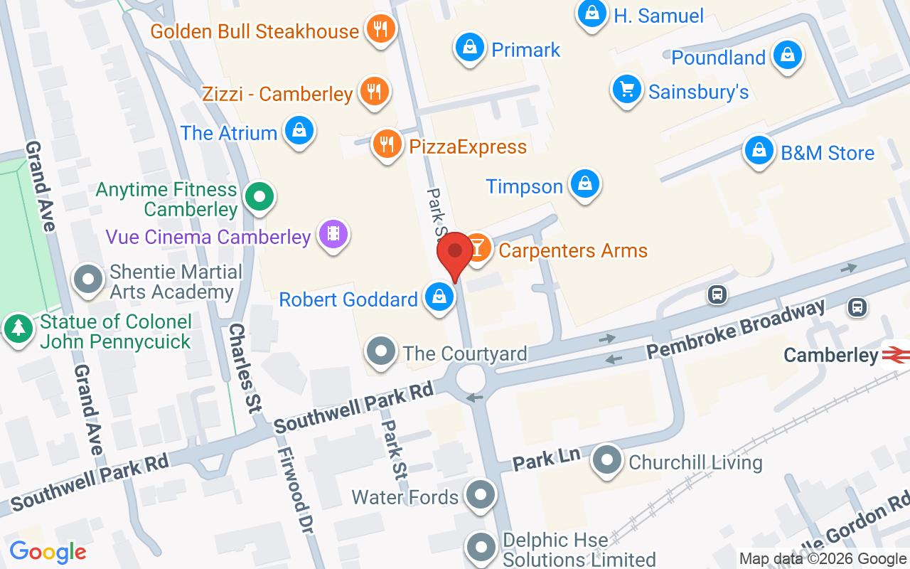 Map showing the location of Glo Hair