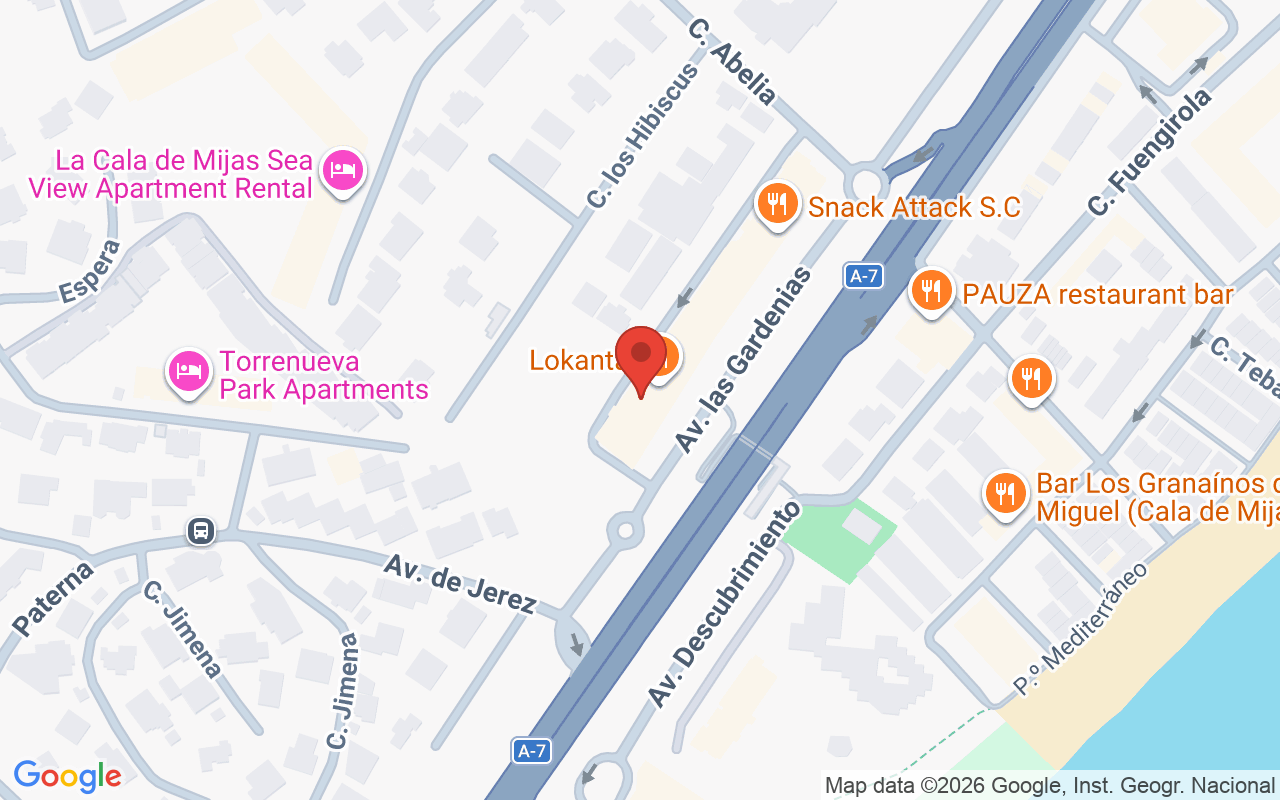 Map showing the location of Golden Tarts