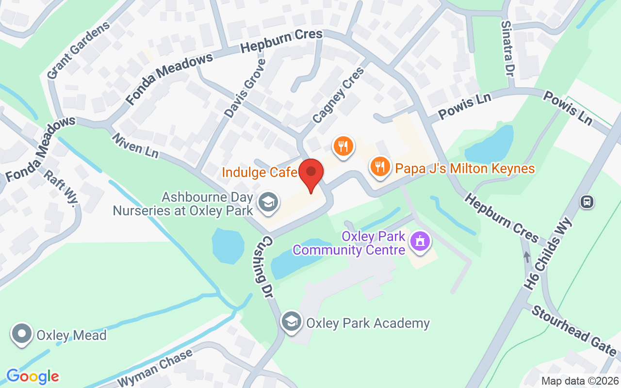 Map showing the location of GOLSON, Oxley Park, Milton Keynes
