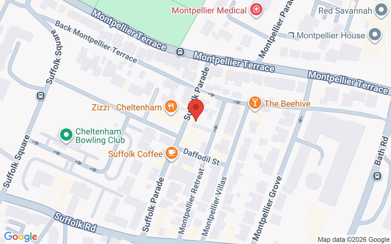 Map showing the location of Gorgeous hairdressing