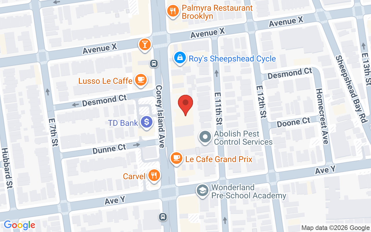 Map showing the location of GP Hair Salon and Day Spa