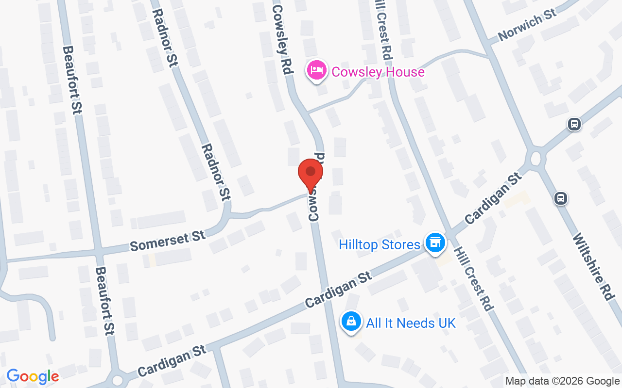 Map showing the location of Hair by Mel