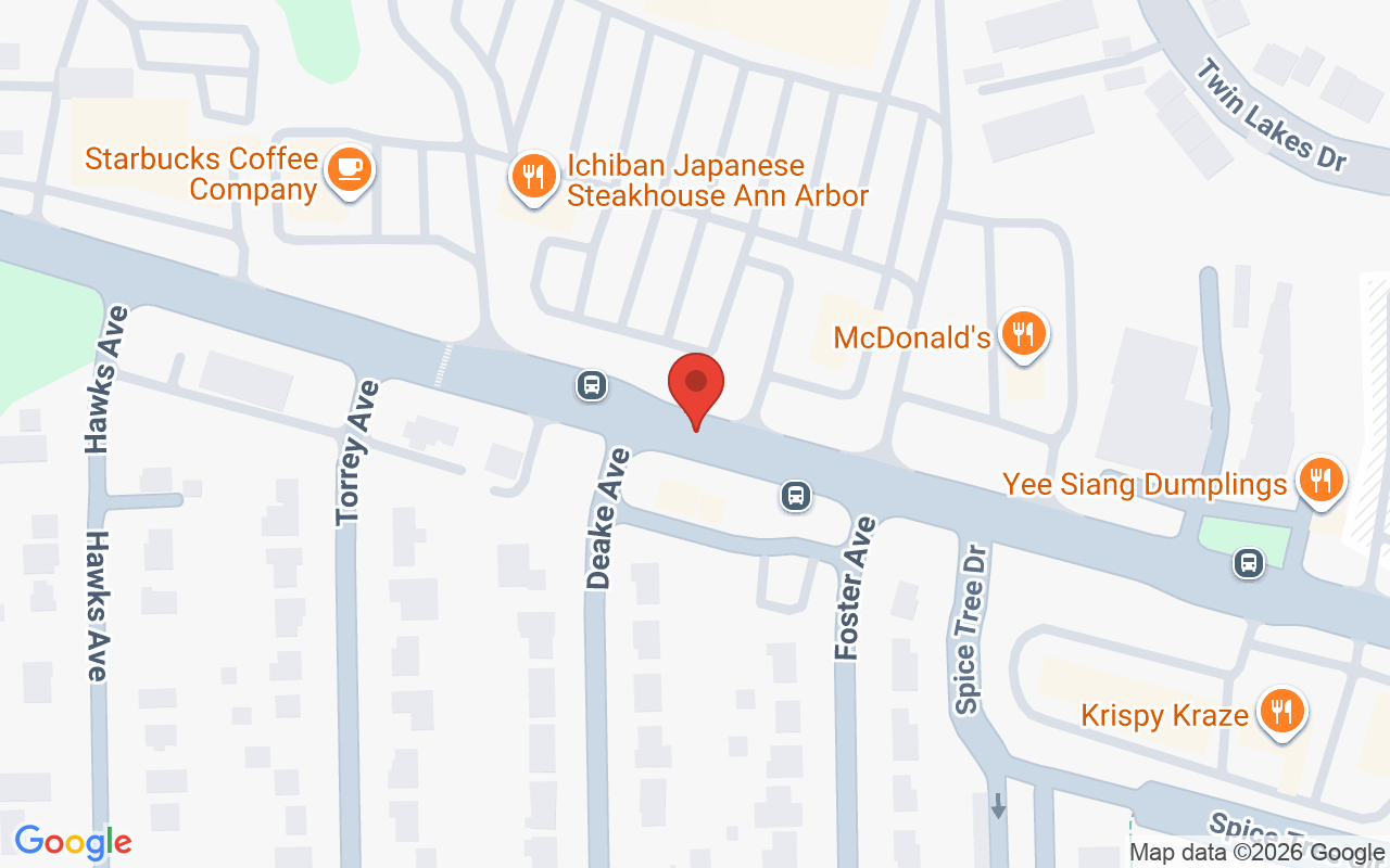 Map showing the location of Hair Essentials Salon Studios