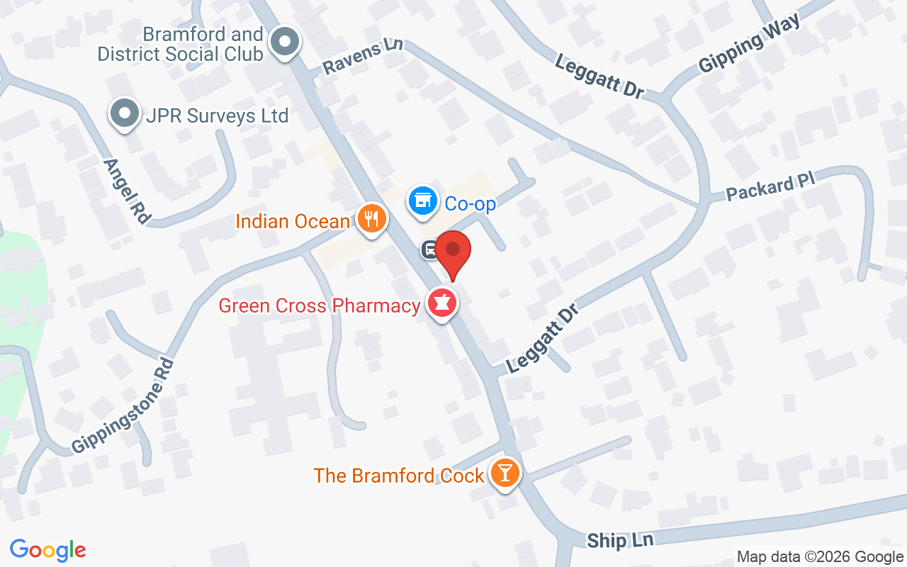 Map showing the location of Hair Ministry Hair & Beauty Salon, Capel St Mary, Ipswich