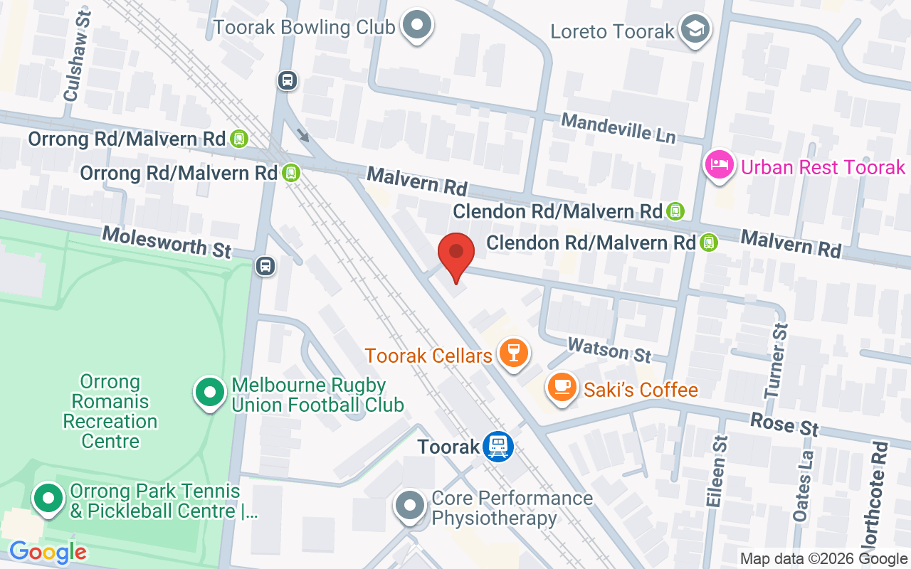 Map showing the location of Hairdresser South Yarra