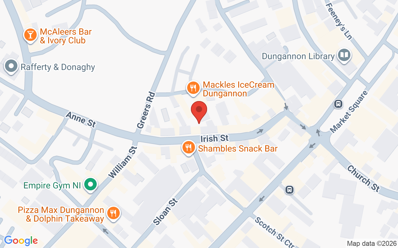 Map showing the location of Hairport Dungannon