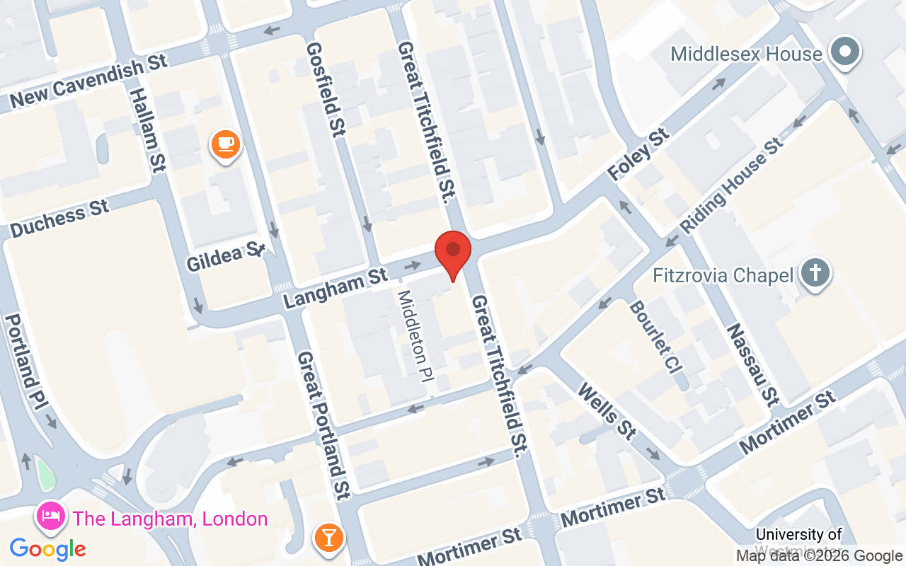 Map showing the location of Hare & Bone