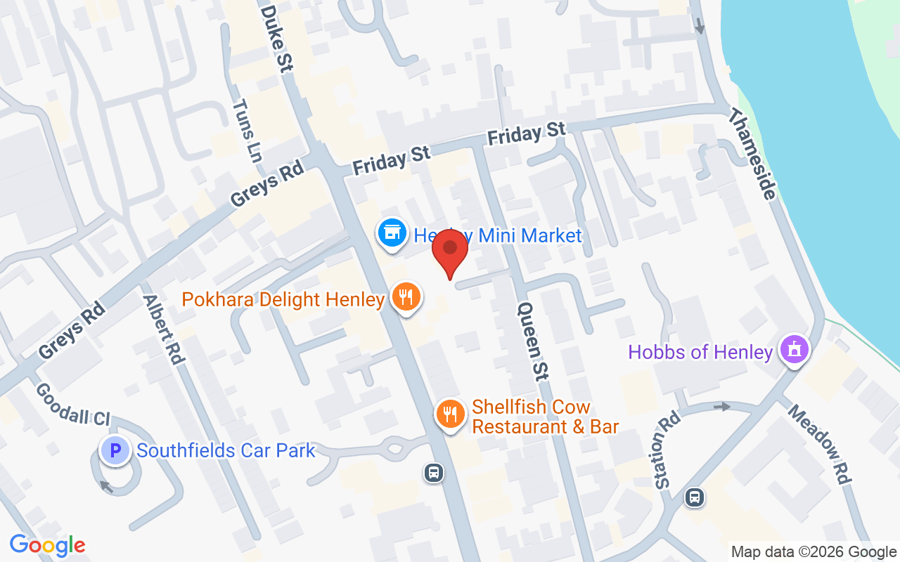 Map showing the location of Haringtons Henley-on-Thames