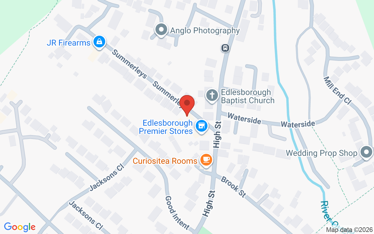 Map showing the location of Harmony Hair Salon