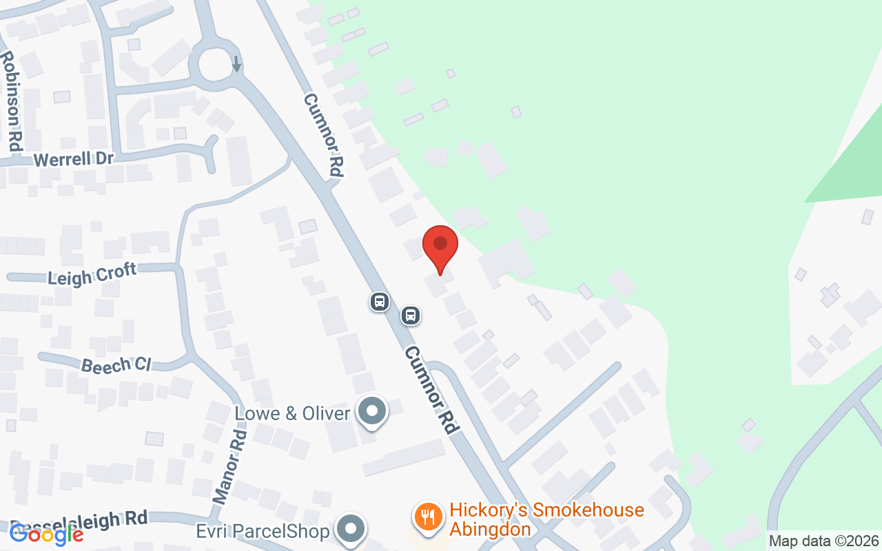 Map showing the location of Head to Toe Oxford