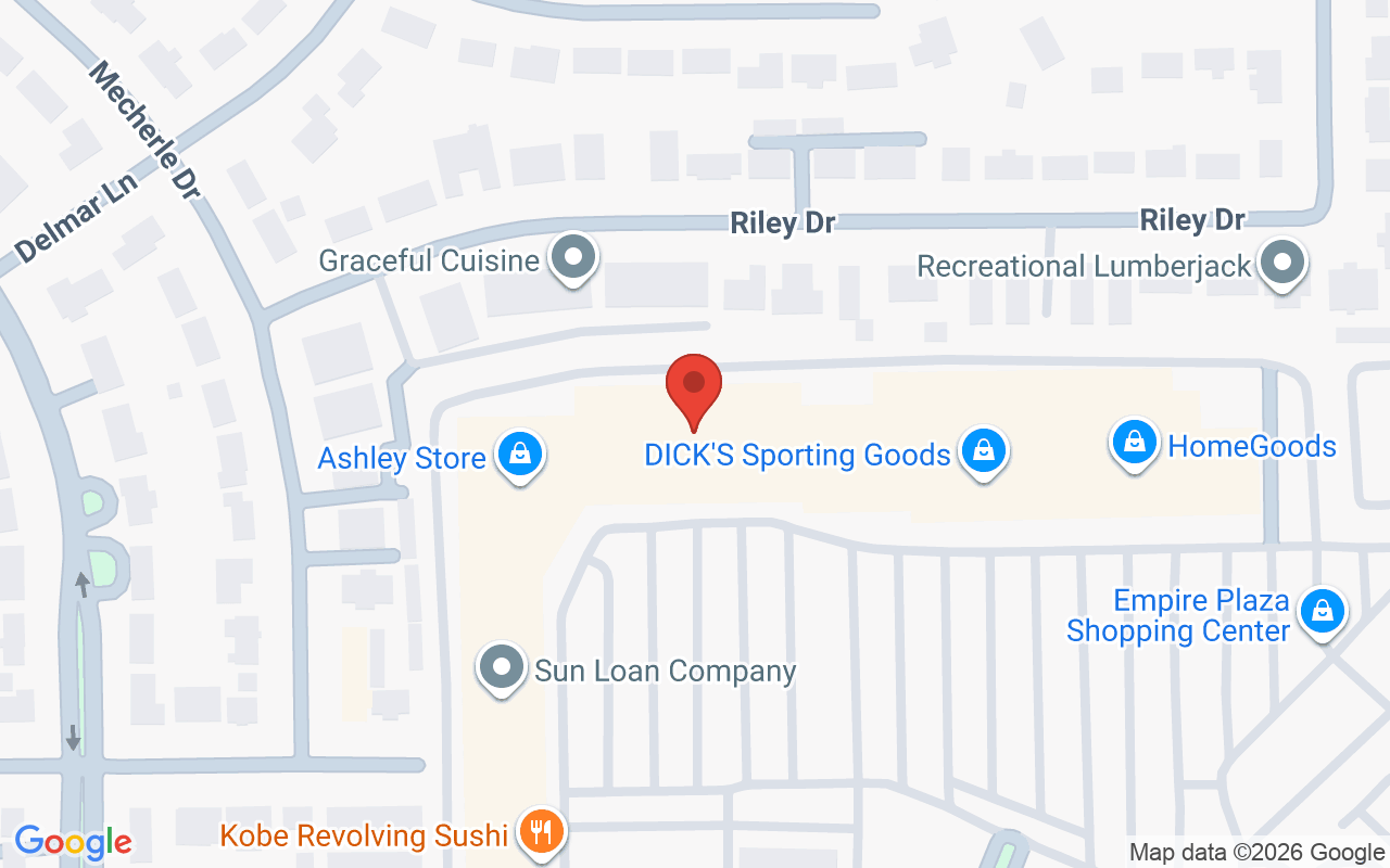 Map showing the location of Head 2 Toe Hair Nail Spa