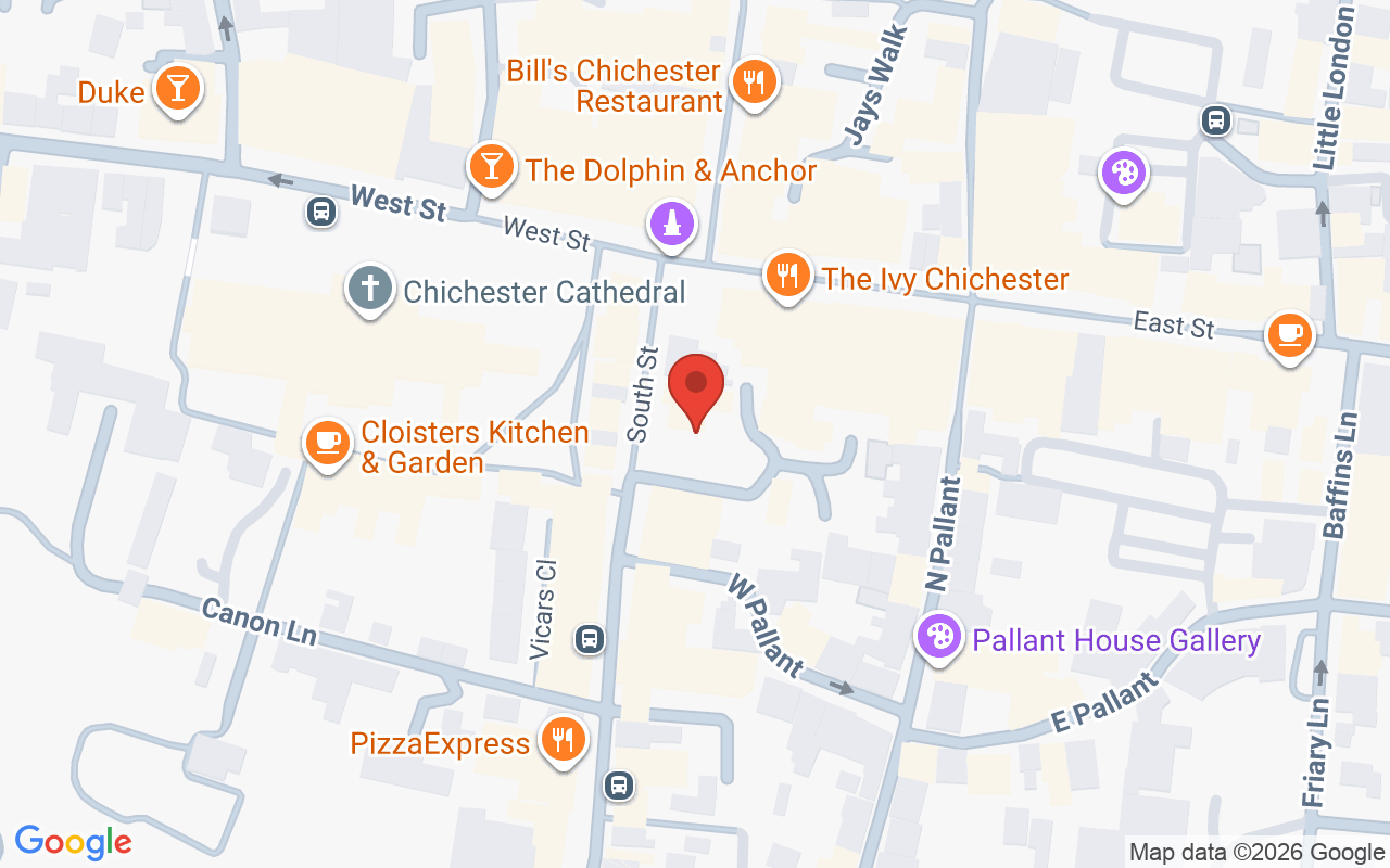 Map showing the location of Headromance – Chichester