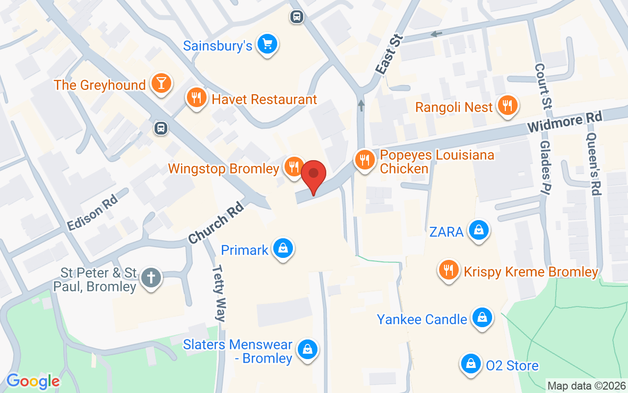 Map showing the location of Hectik Hair Bromley