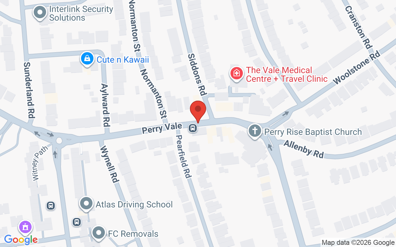 Map showing the location of Hectik Hair Forest Hill