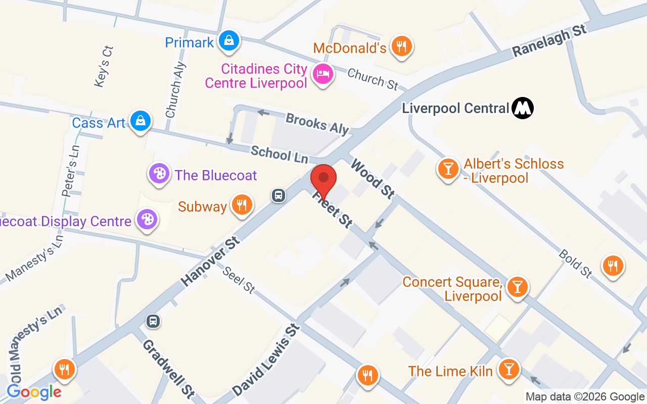 Map showing the location of Herbert of Liverpool