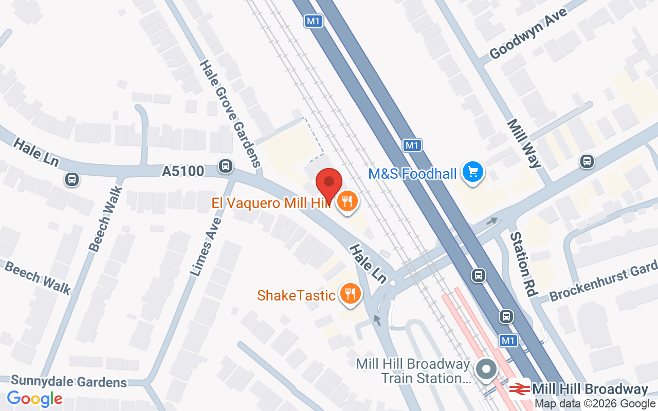 Map showing the location of Heskel Professional Hairdressing