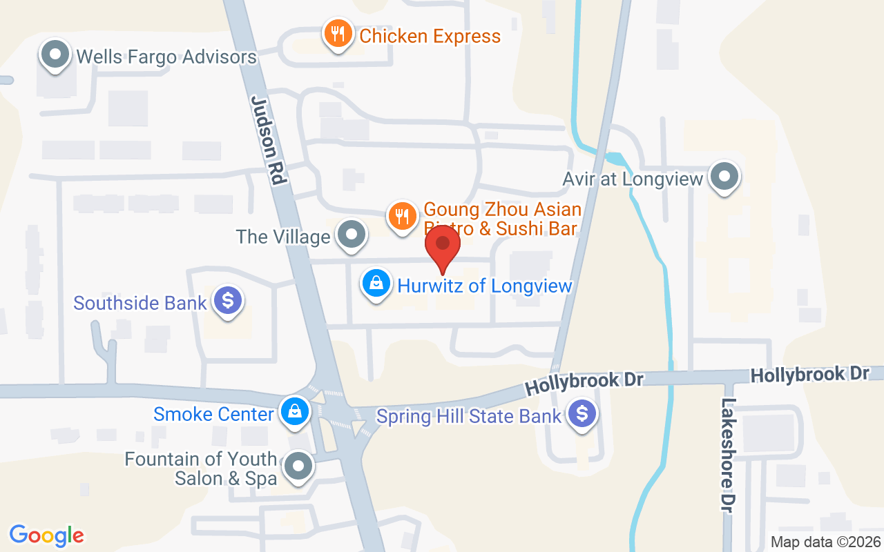 Map showing the location of Hidalgo Hair Studio