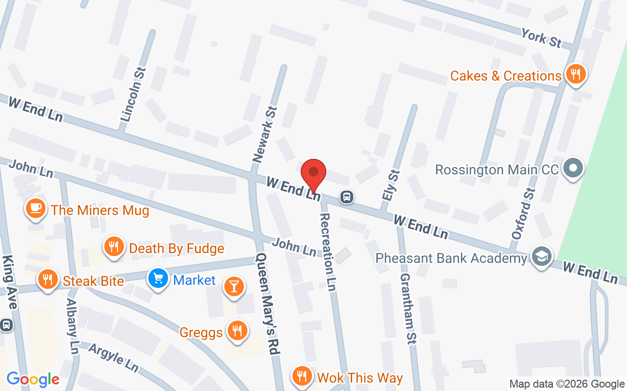 Map showing the location of High voltage Doncaster