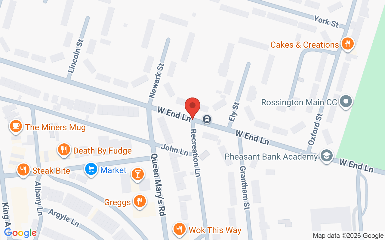 Map showing the location of High Voltage Hair And Beauty New Rossington Doncaster
