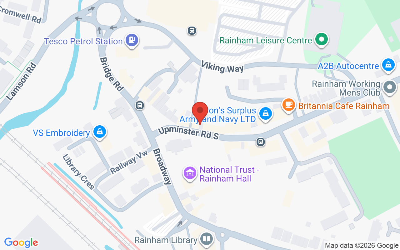 Map showing the location of Holly Sheen’s Beauty