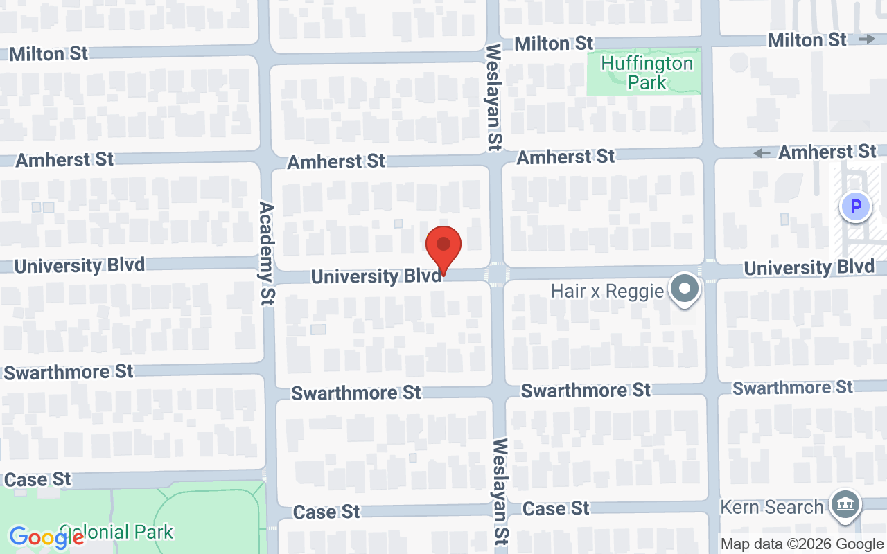 Map showing the location of Houston Wellness Boutique