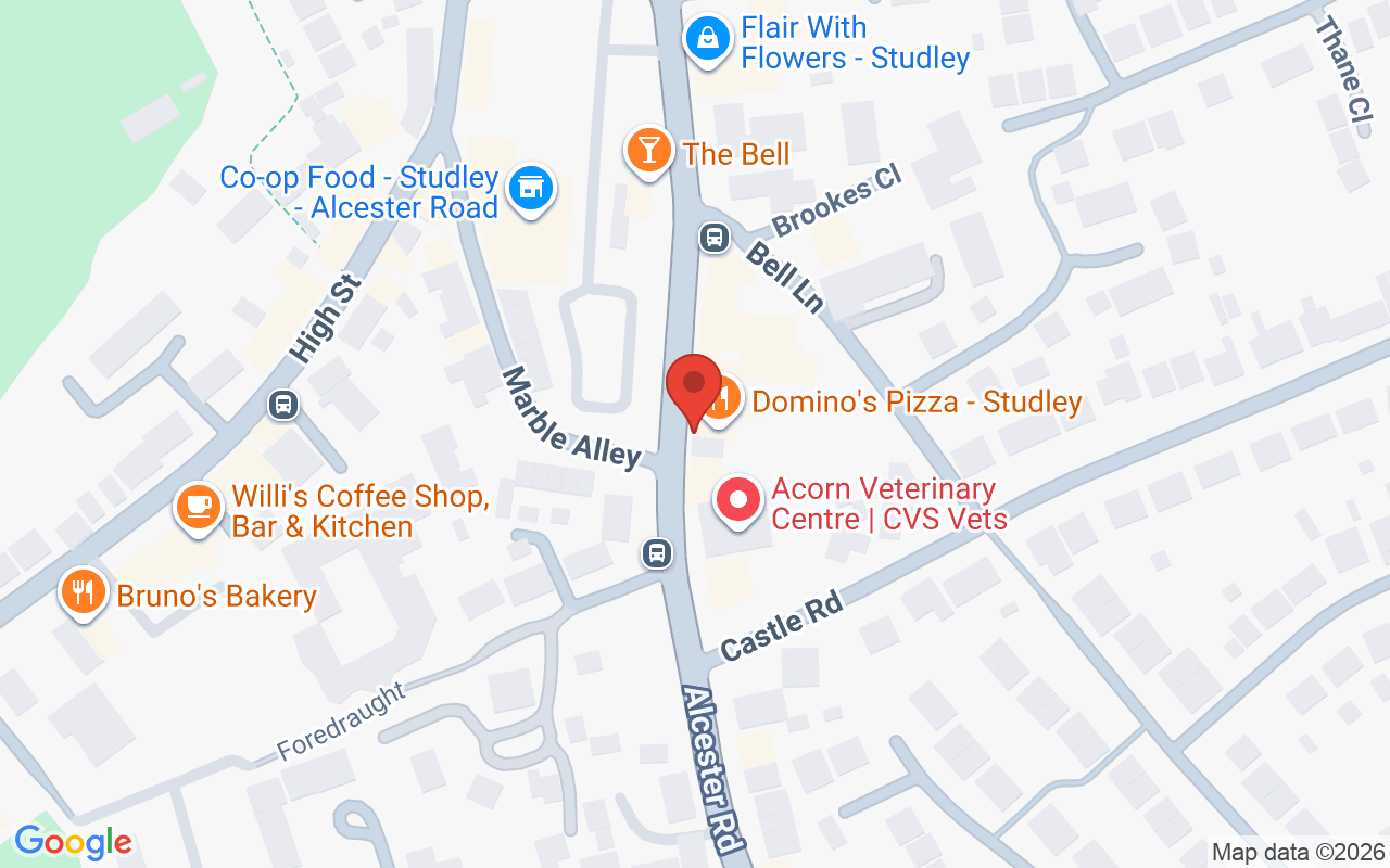 Map showing the location of ILLUMI – Studley