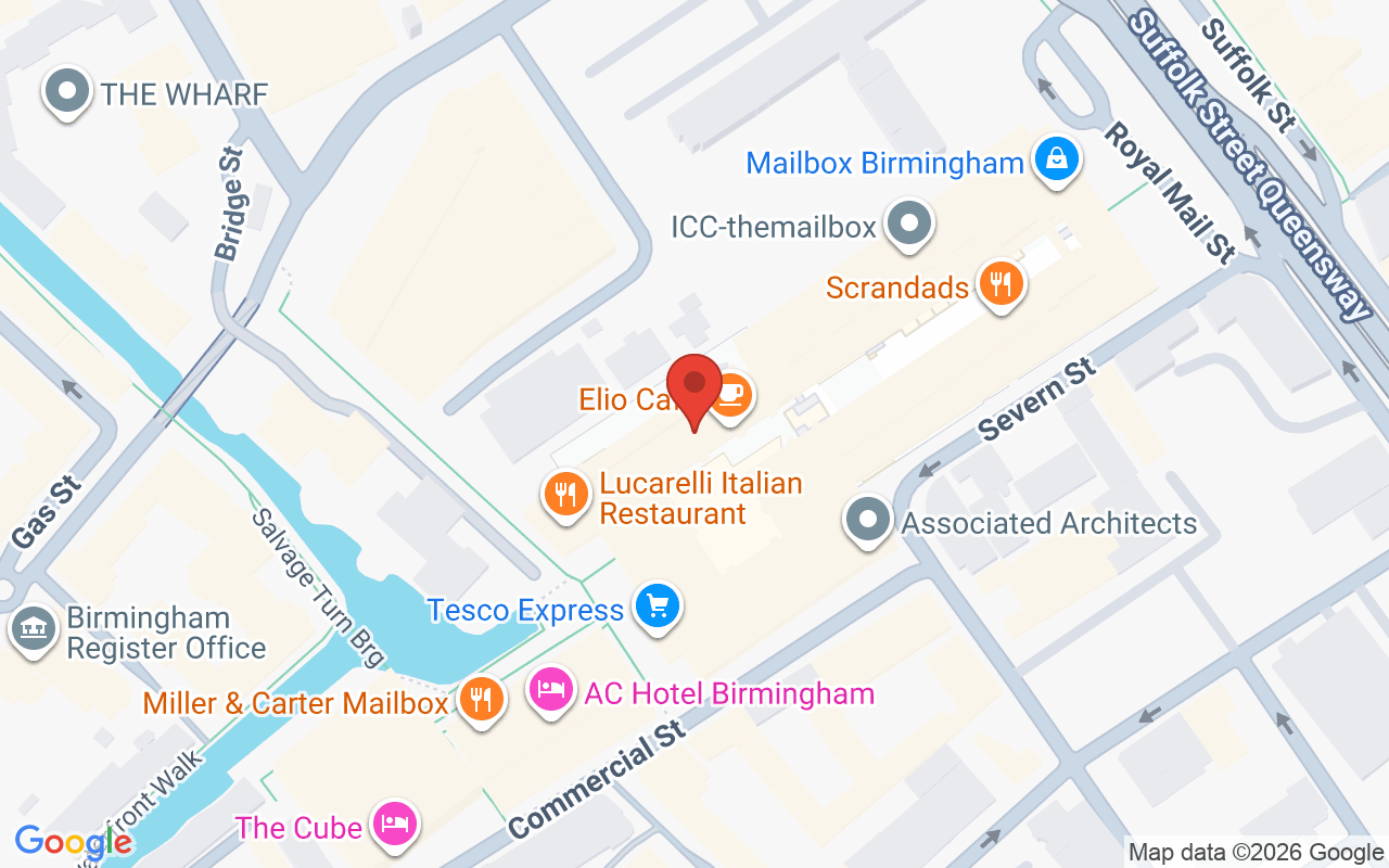 Map showing the location of JAMES BUSHELL HARVEY NICHOLS SALON