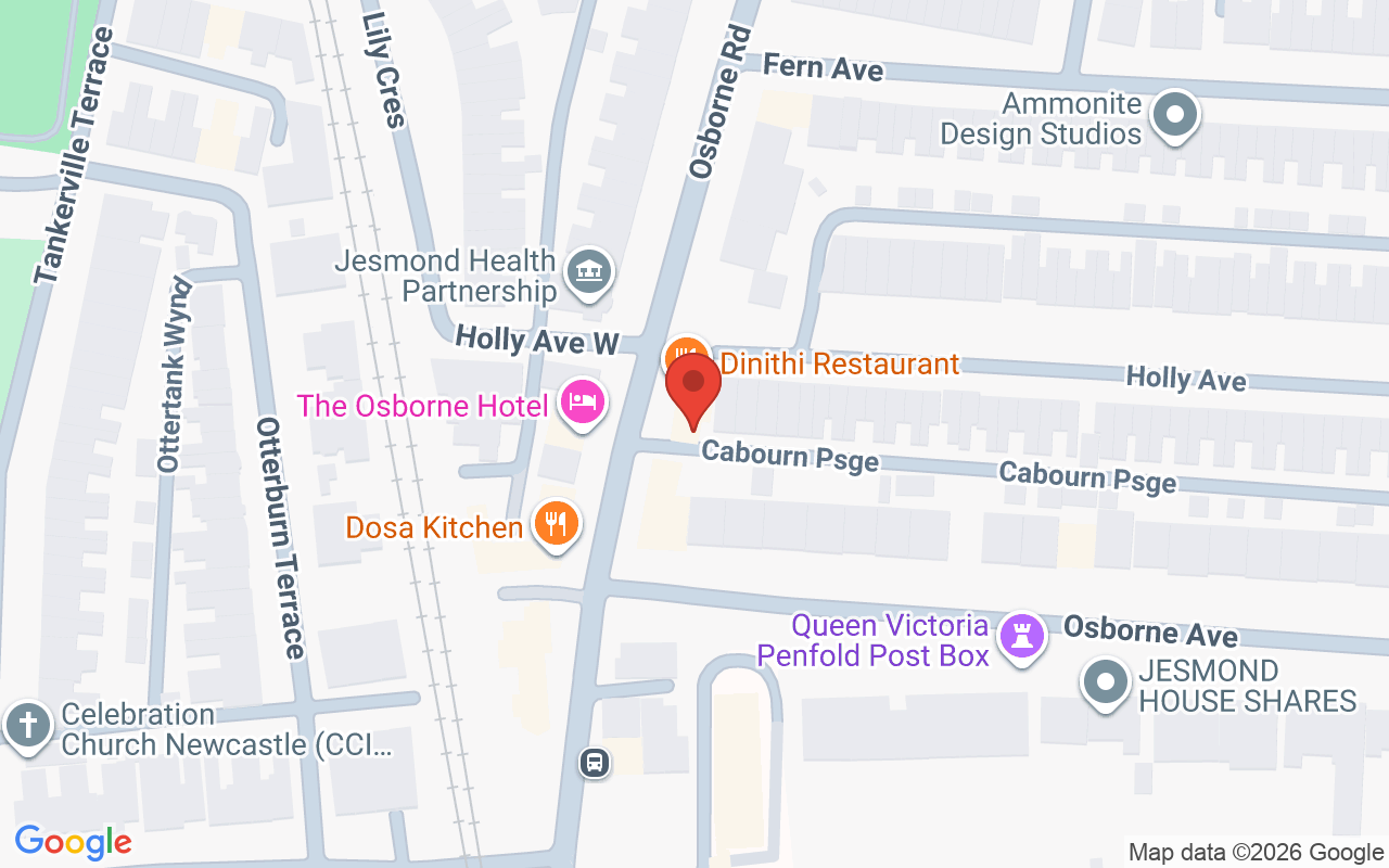 Map showing the location of James Fulton Hair