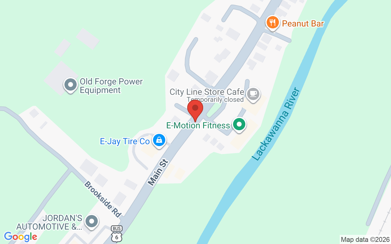 Map showing the location of JD’s Hair Salon