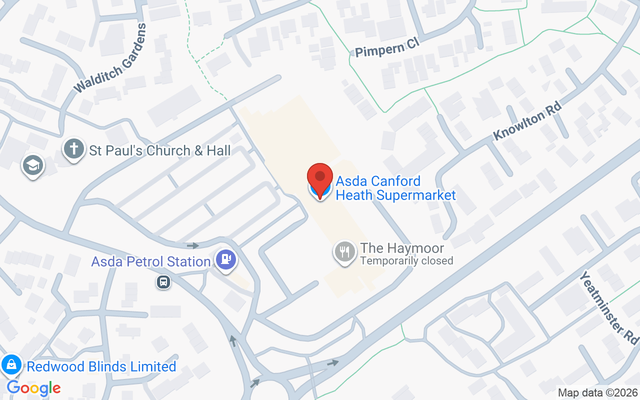 Map showing the location of Joanne Hairdressing, Canford Heath