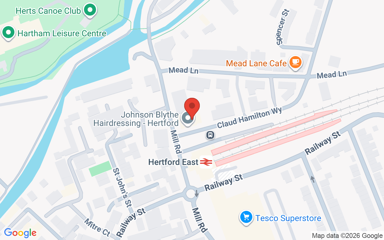 Map showing the location of Johnson Blythe Hertford