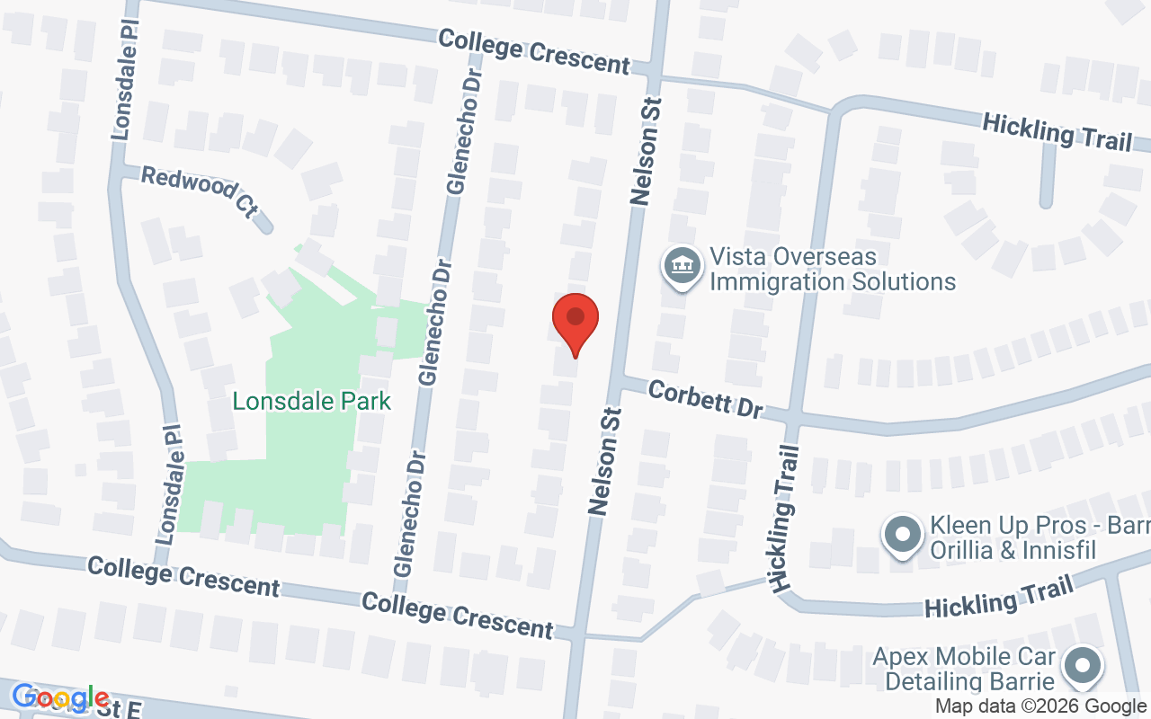 Map showing the location of Just Because Day Spa