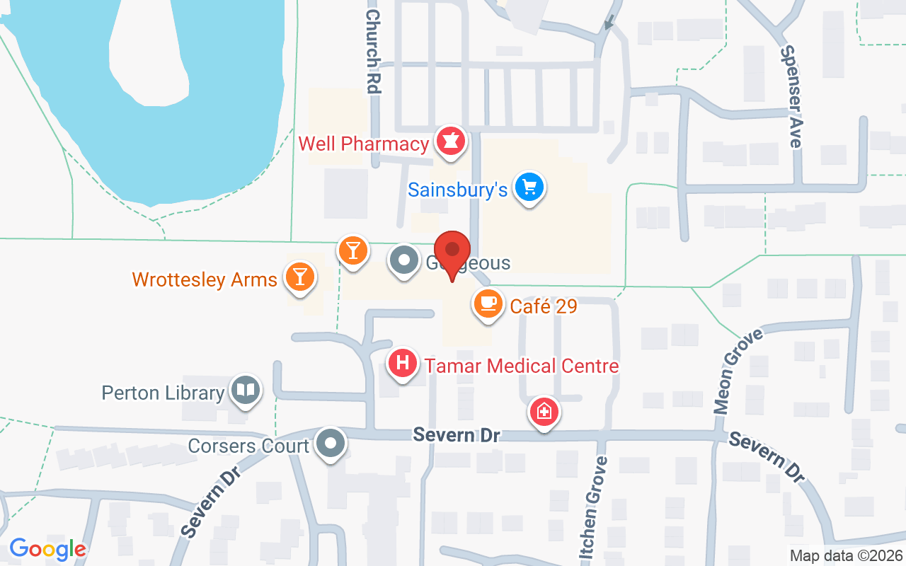 Map showing the location of k2 Hair Design
