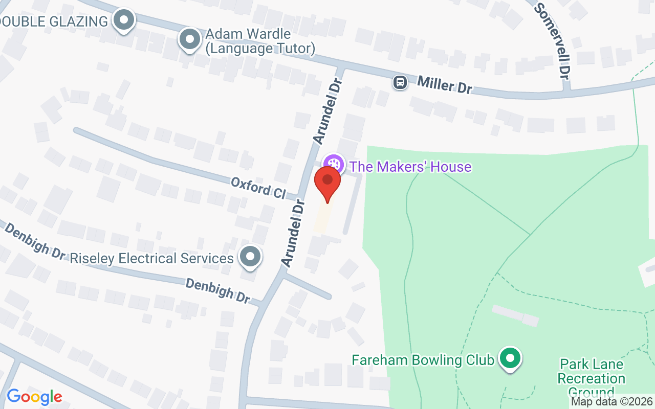Map showing the location of Kate Preston Salons