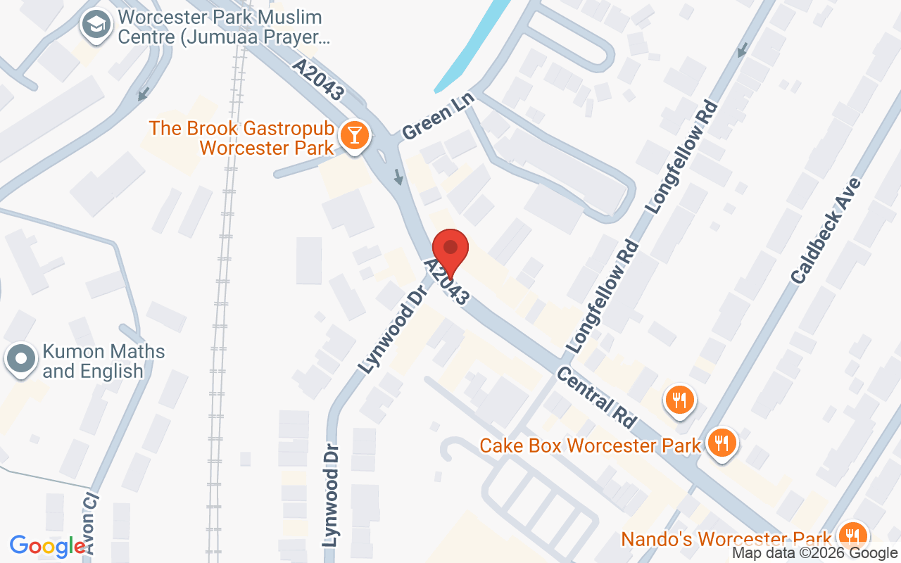 Map showing the location of Kim’s Hair