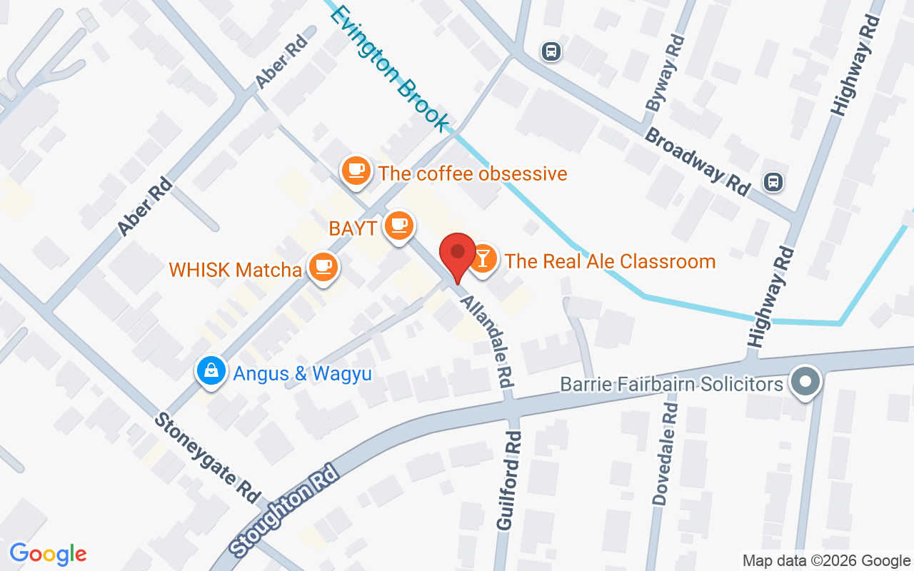 Map showing the location of L’Homme Gentleman’s Grooming Lounge