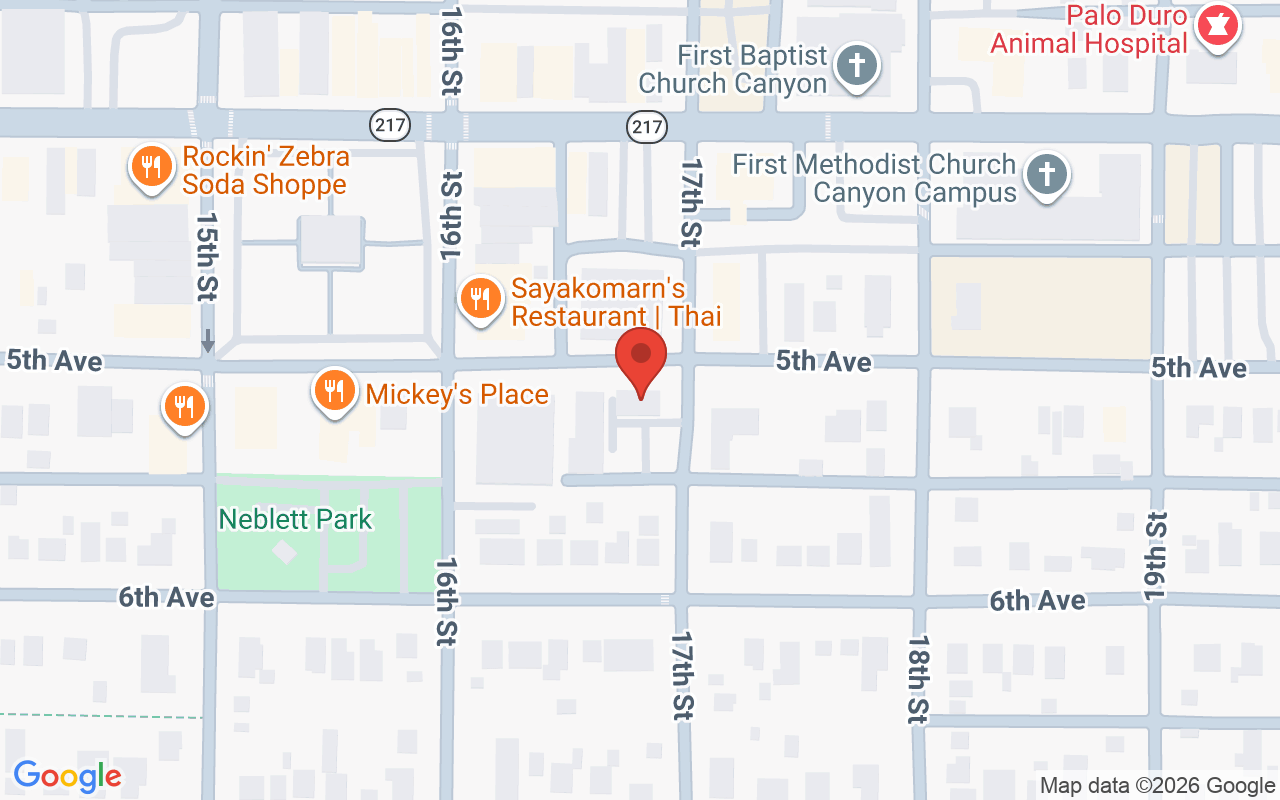 Map showing the location of La Bella