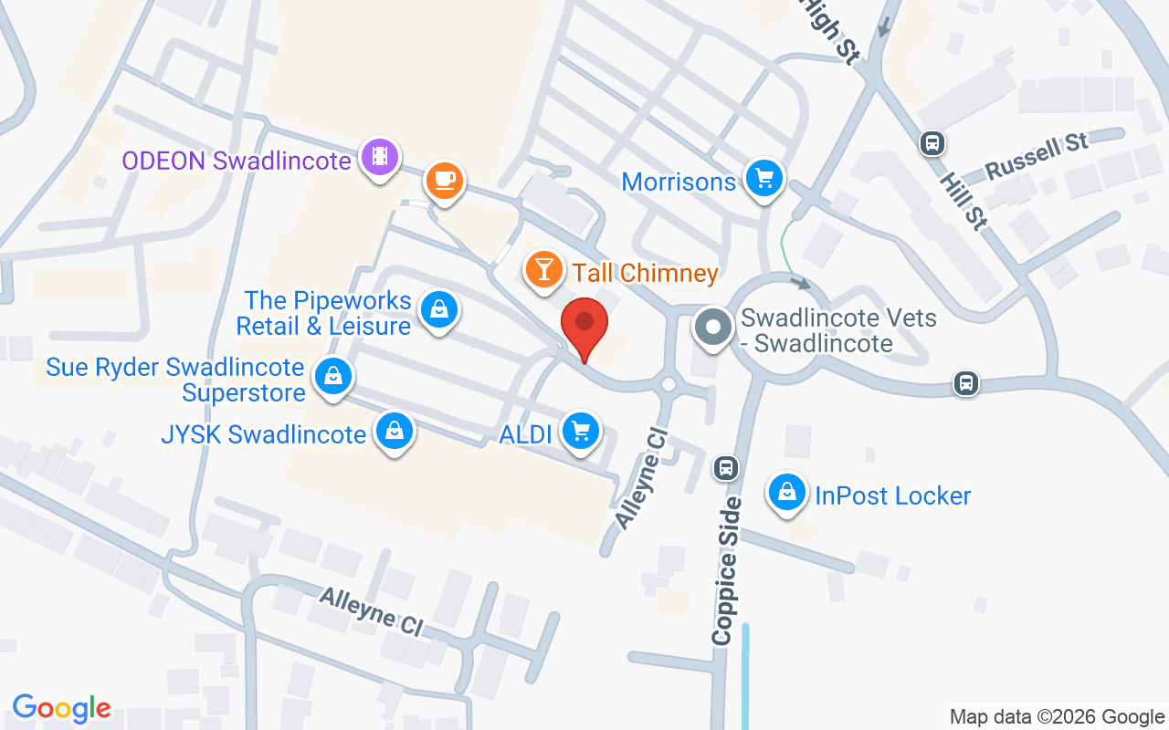 Map showing the location of Emily Earle