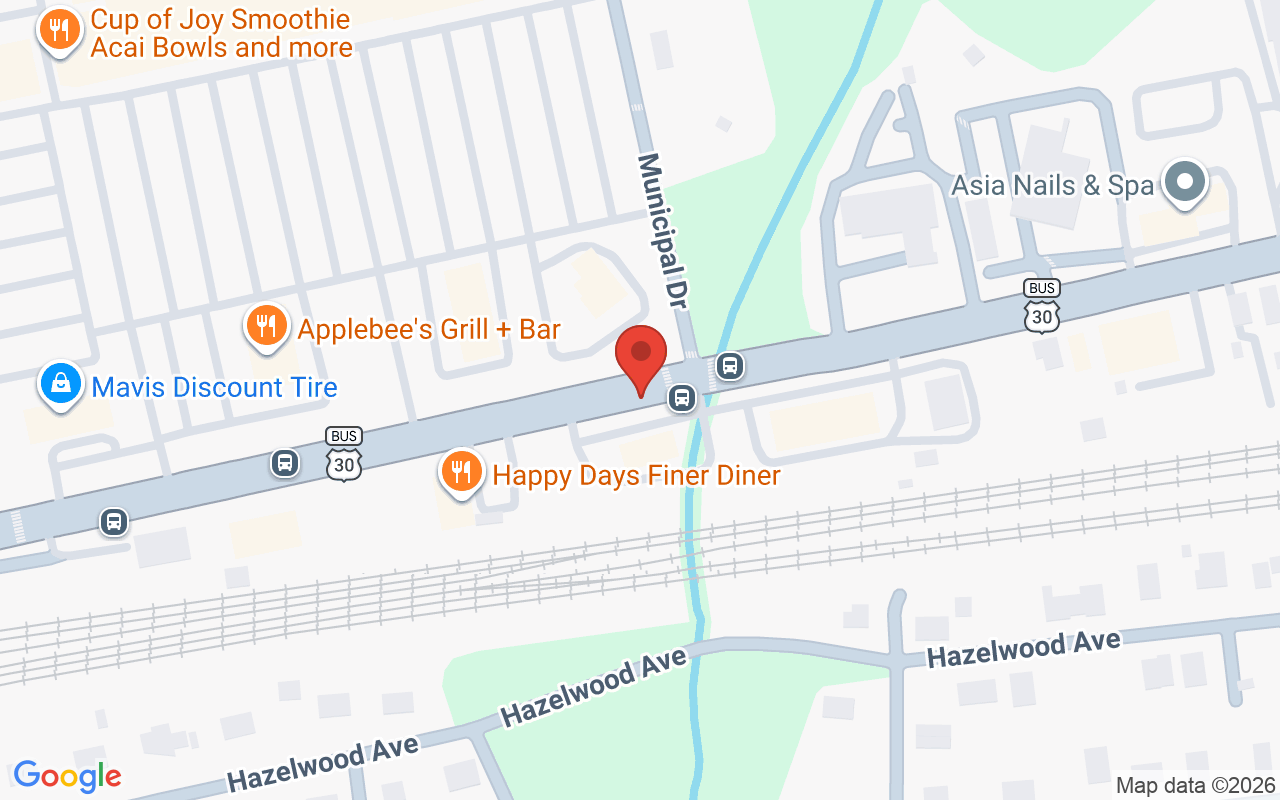 Map showing the location of LaSpina Salon & Spa, Lincoln Highway Thorndale