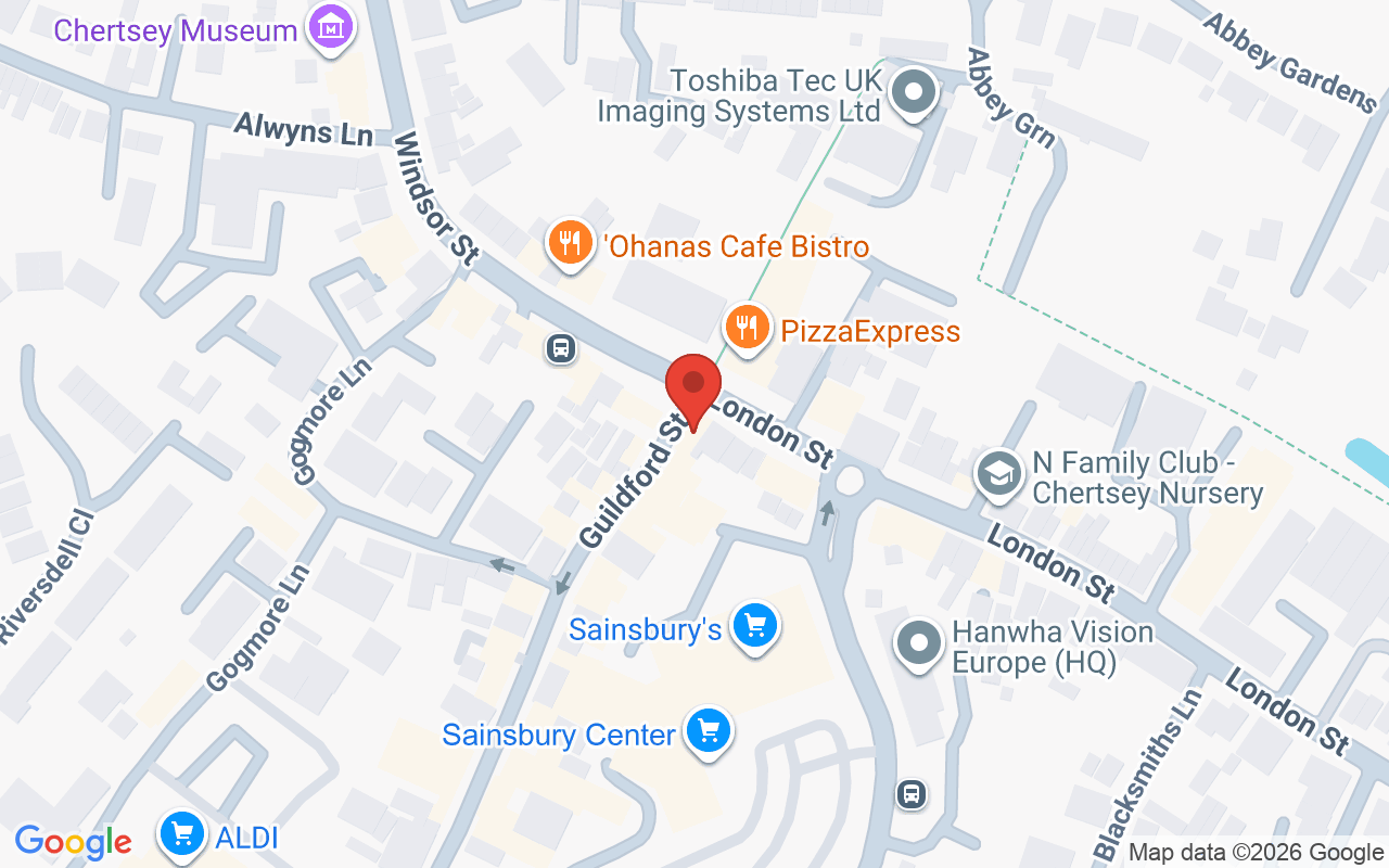 Map showing the location of Leah Durrant Hair Salon