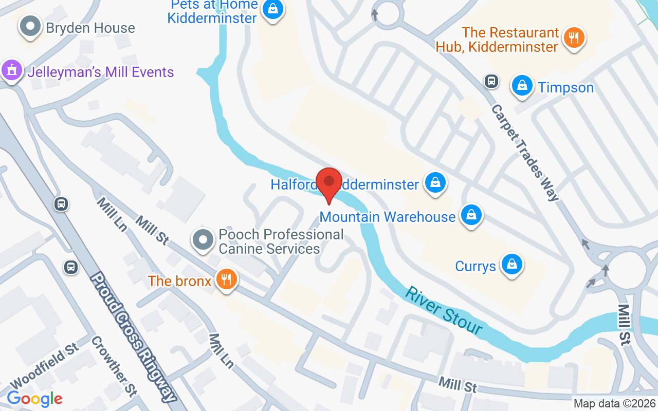 Map showing the location of Lisa Shepherd Kidderminster